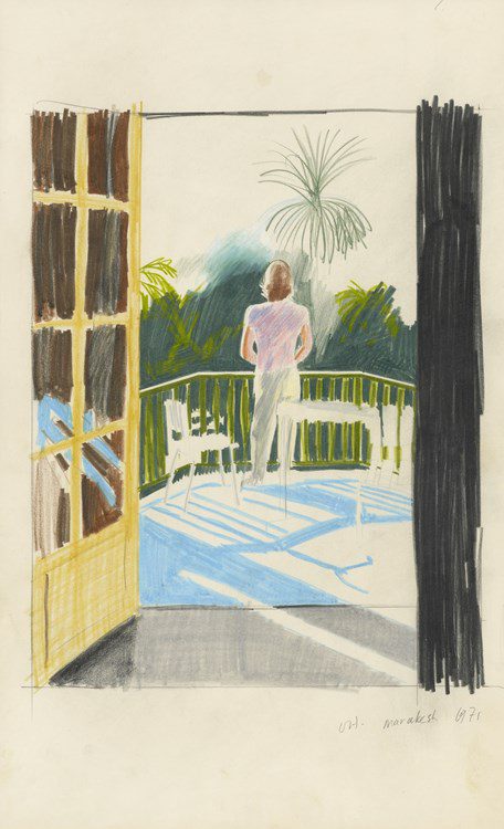DAVID HOCKNEY Peter on Balcony, 1971